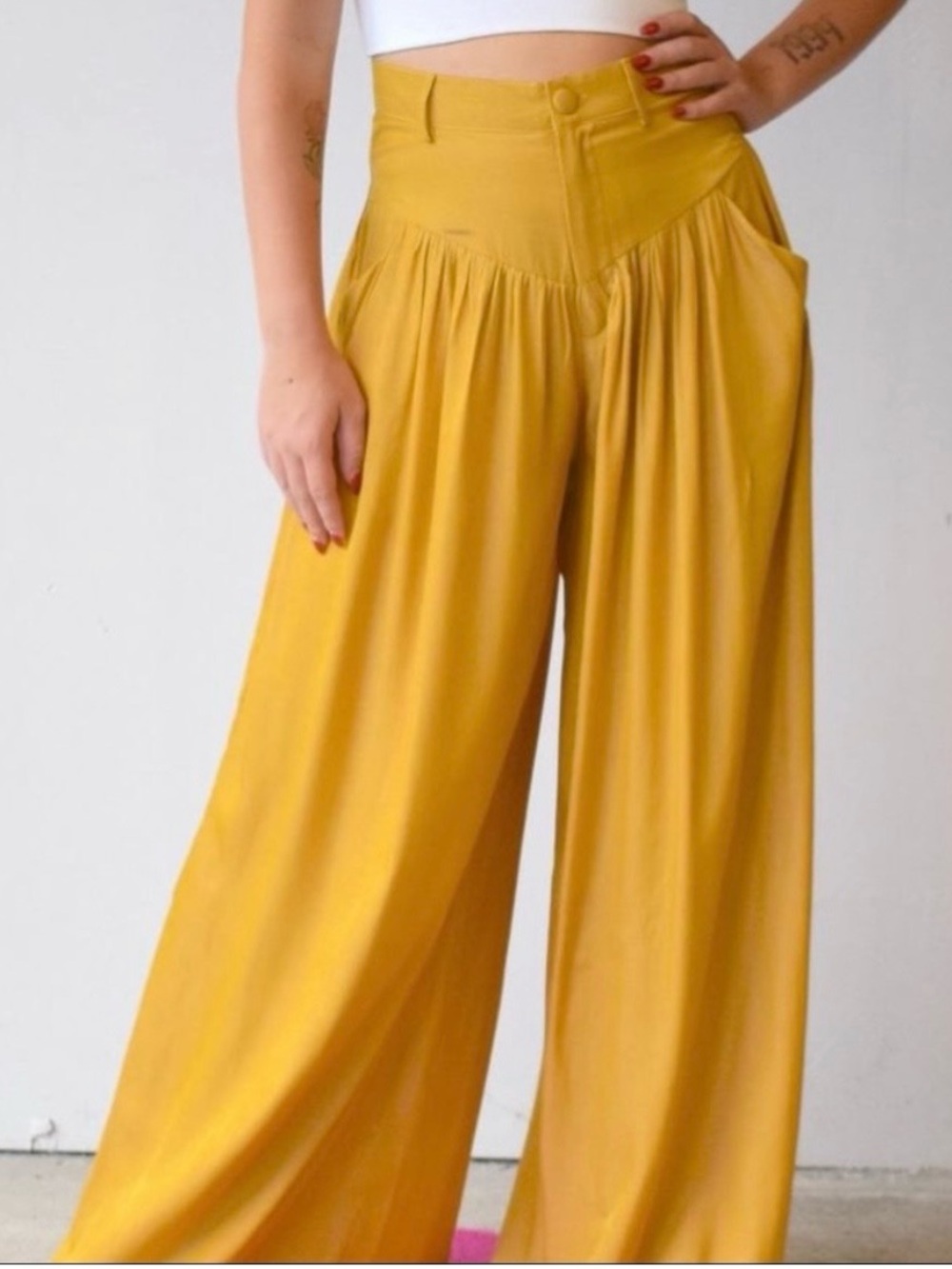 New MULLA Rowan Wide Leg Trousers Size Large